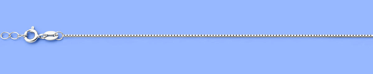 Silver Box Anklet