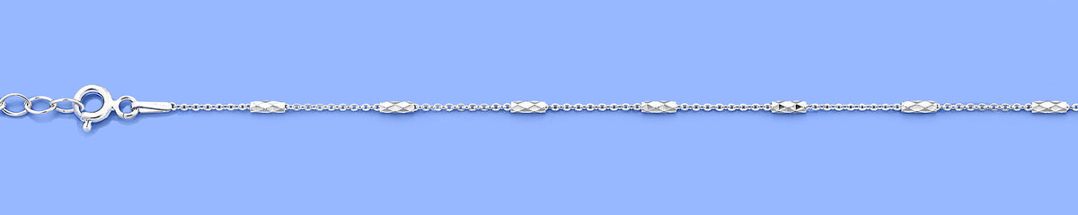 Silver Station Anklet