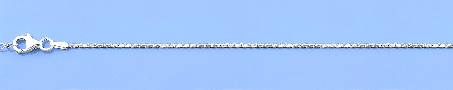 Silver Anklet - Rope