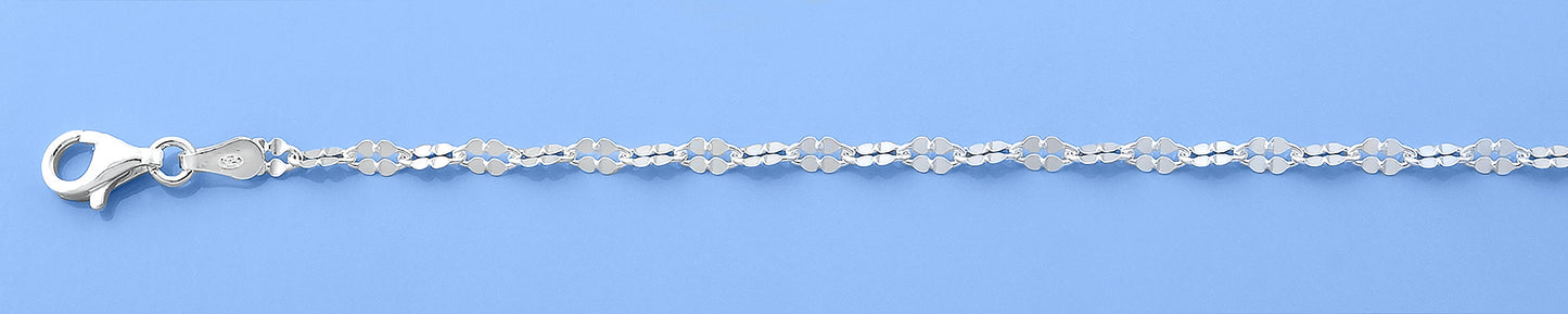 Silver Dotted Anklet