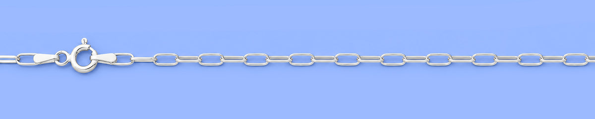 Silver Paperclip Anklet