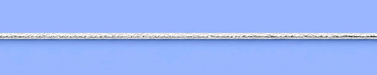 Silver Diamond Cut Anklet
