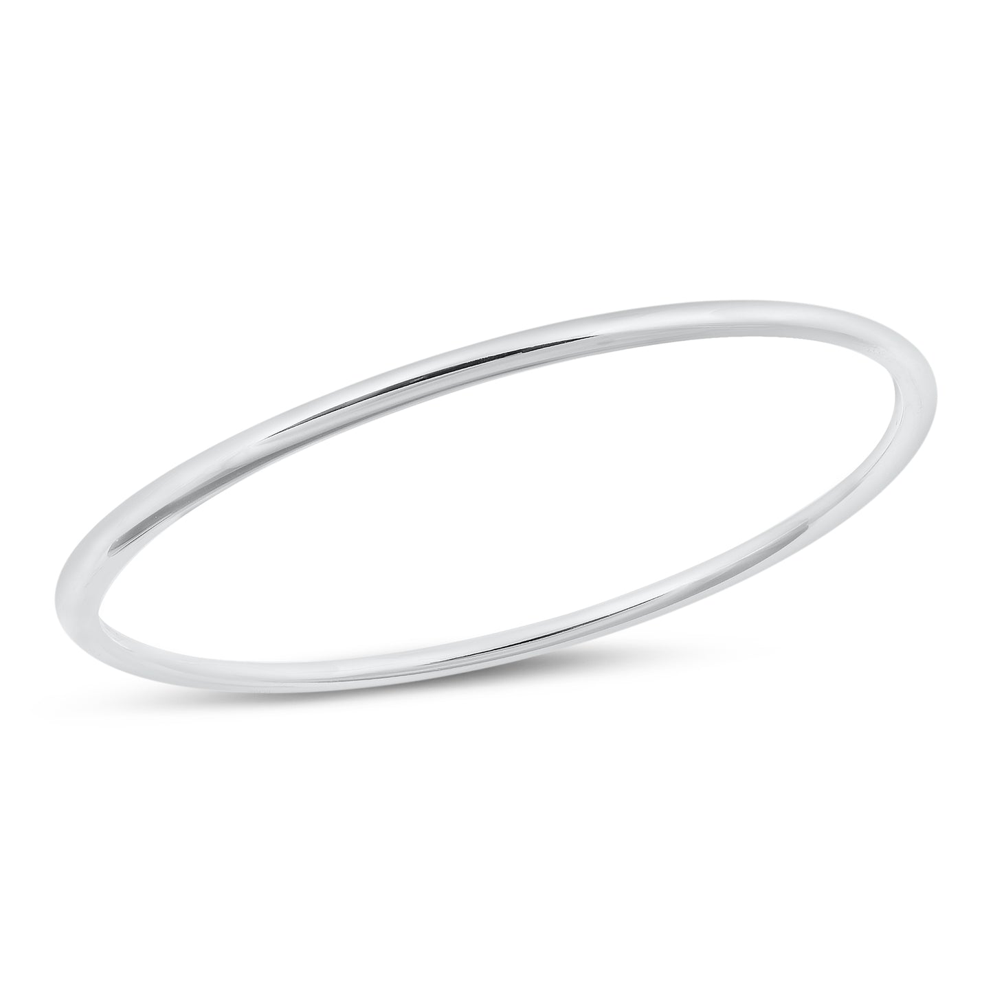 Silver Bangle Bracelet 3mm