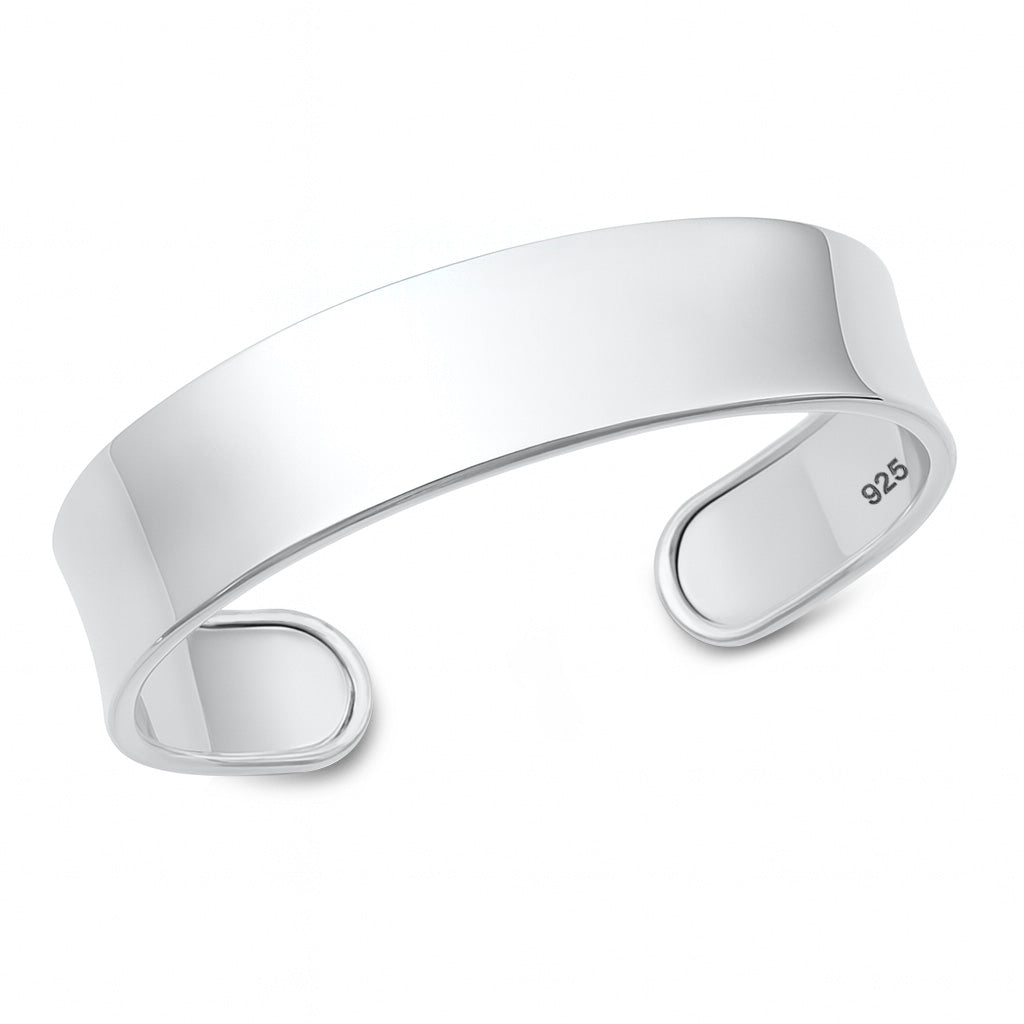 Silver Plain Cuff Bracelet