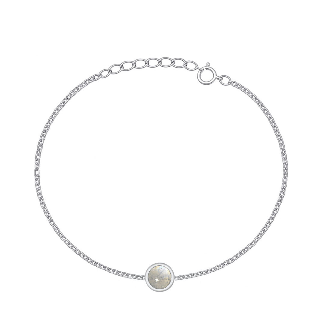 Silver Stone Bracelet