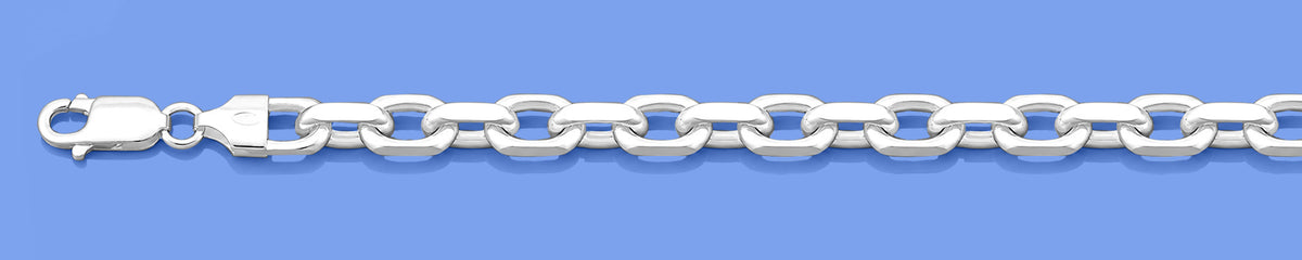 Silver Anchor Link Bracelet - 5.3 mm