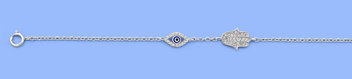 Silver Bracelet - Hamsa