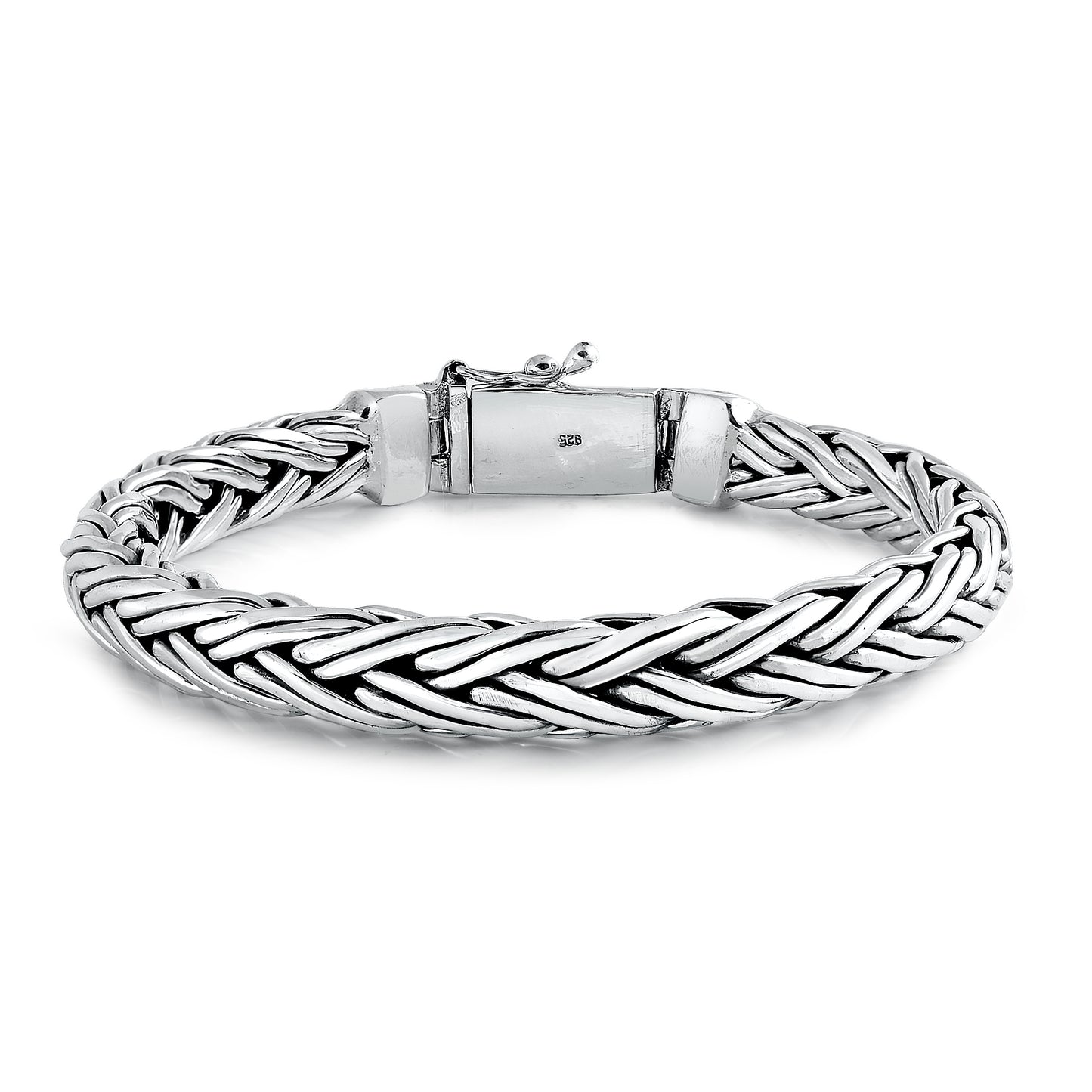 Silver Handmade Thai Weave Bracelet