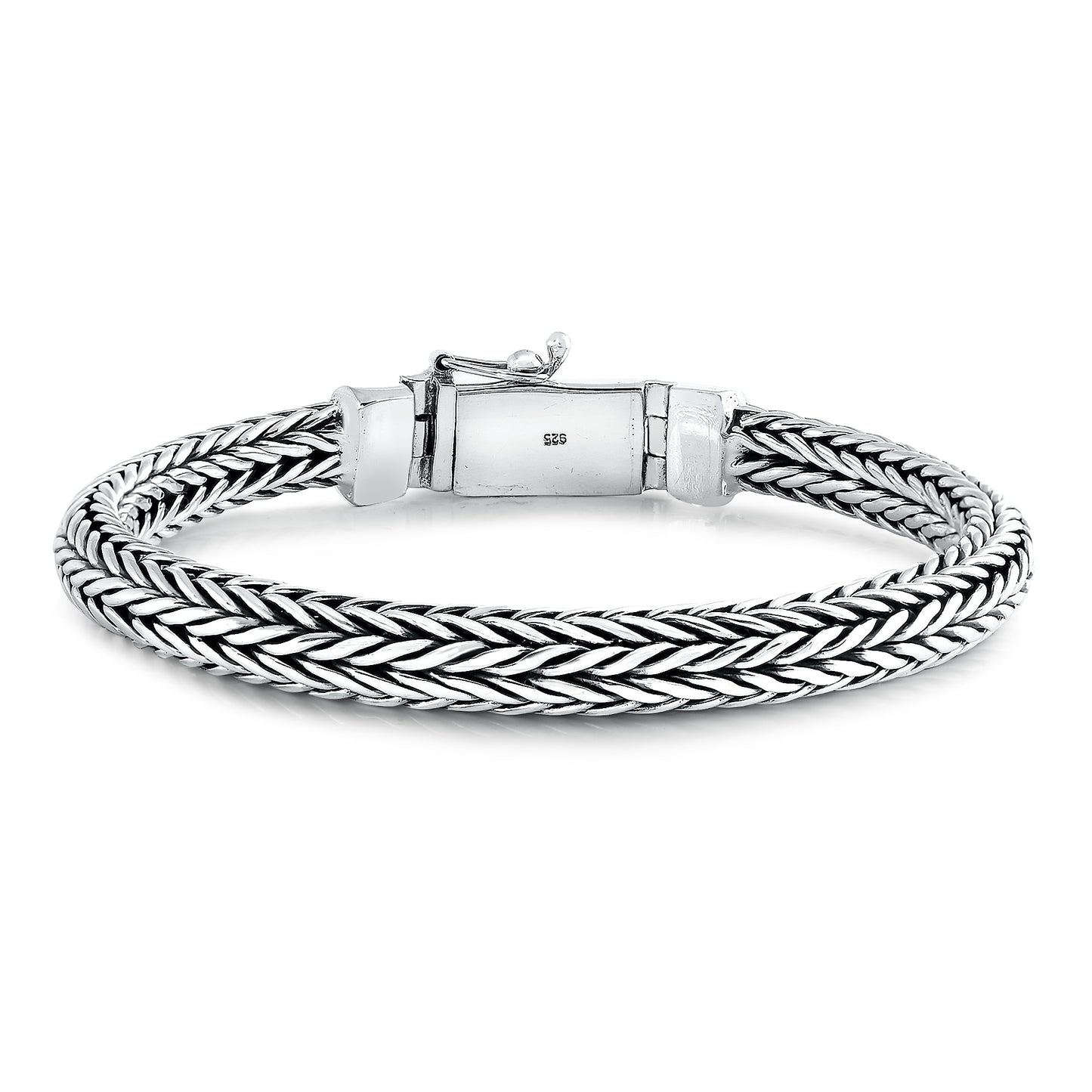 Silver Handmade Thai Weave Bracelet