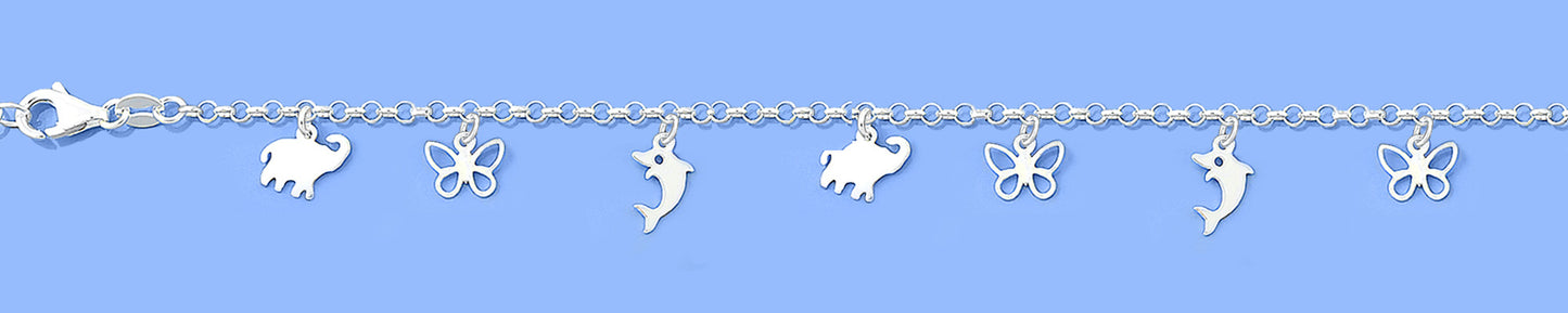 Silver Charm Bracelet