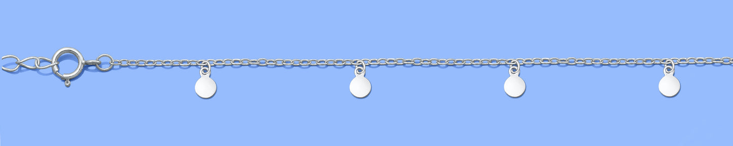 Silver Bracelet - Mini Discs