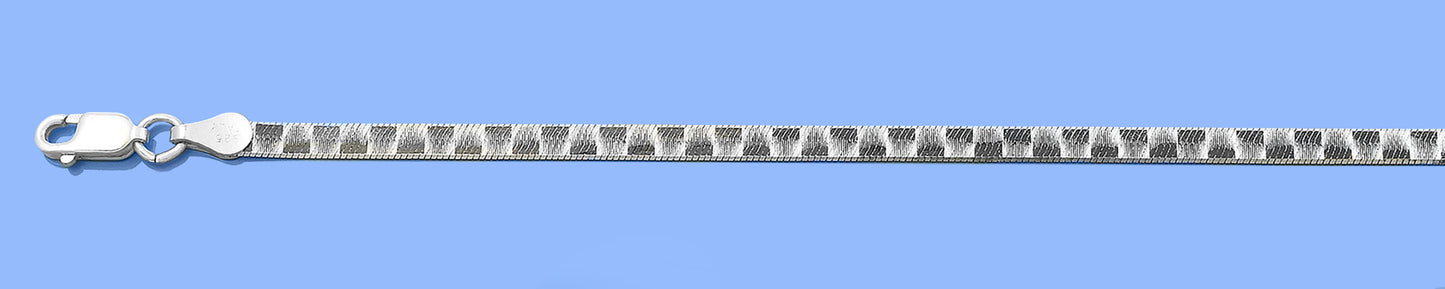 Silver Herringbone Bracelet