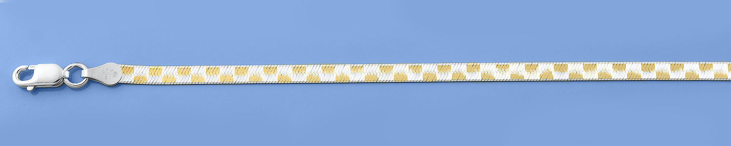 Silver Herringbone Bracelet