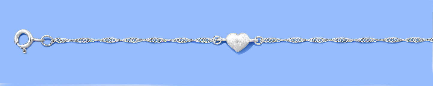 Silver Heart Bracelet