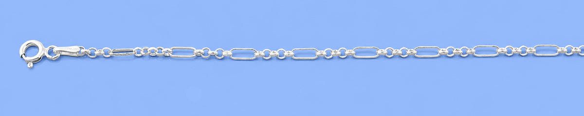 Silver Short & Long Link Bracelet