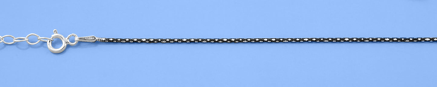 Silver Diamond Cut Bracelet