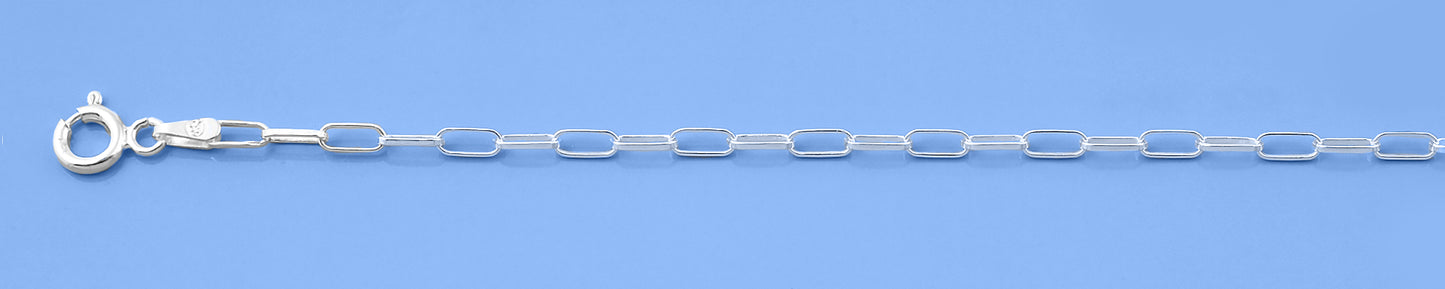 Silver Paperclip Bracelet