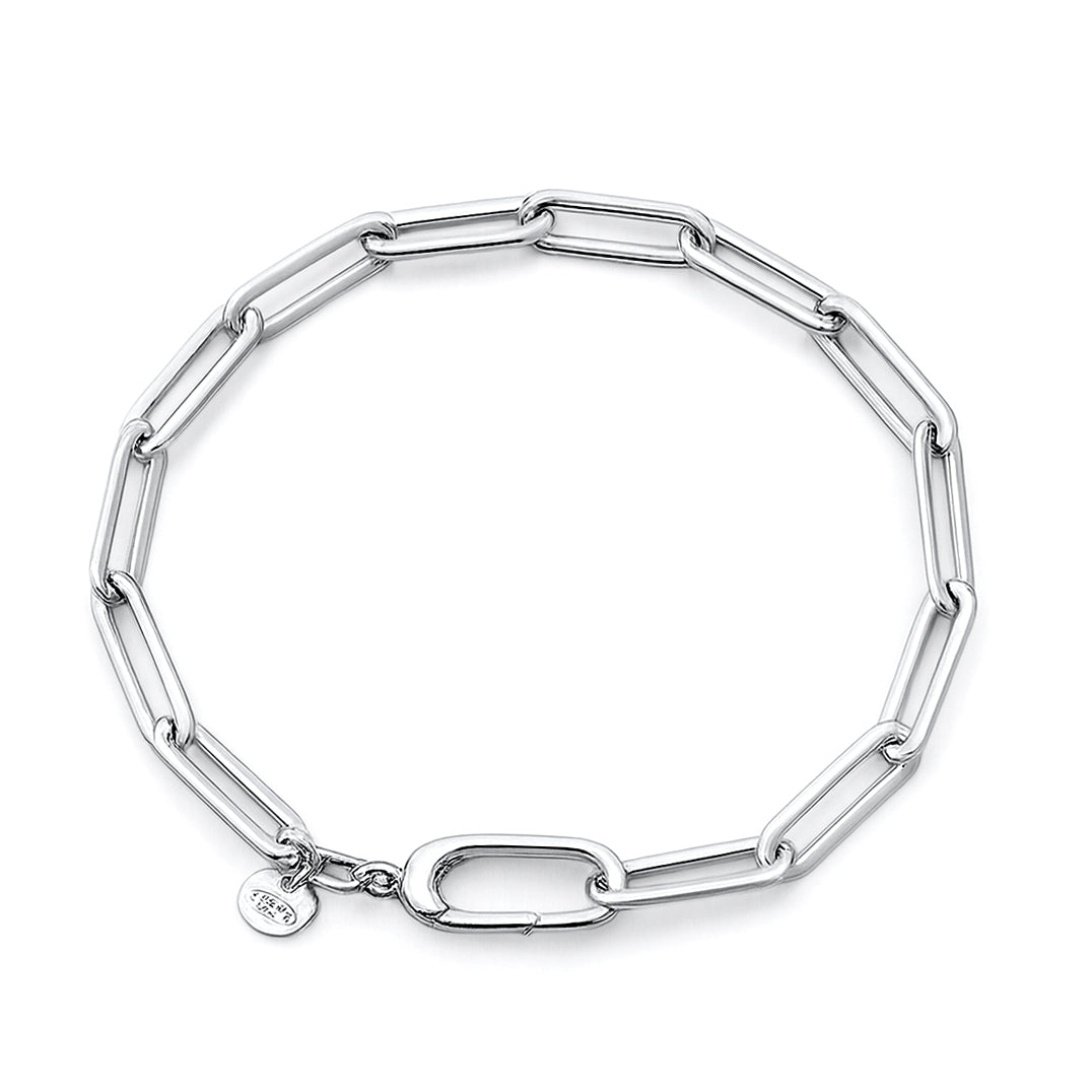 Silver Paperclip Bracelet