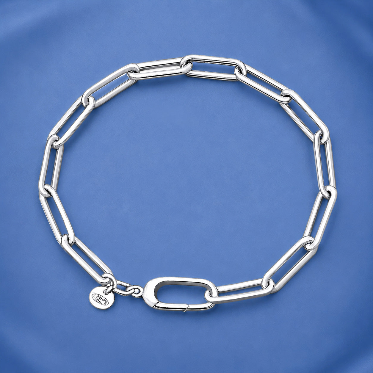 Silver Paperclip Bracelet - 4.5mm