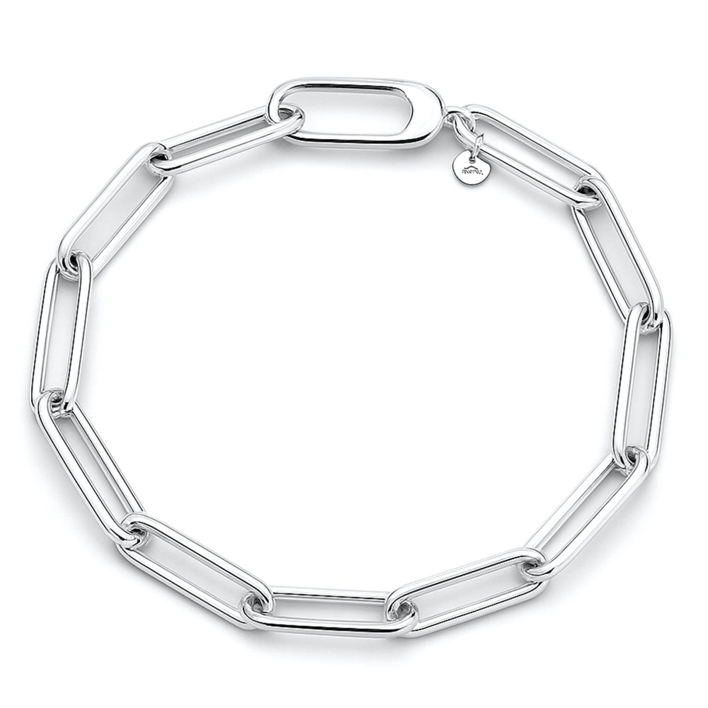 Silver Paperclip Bracelet