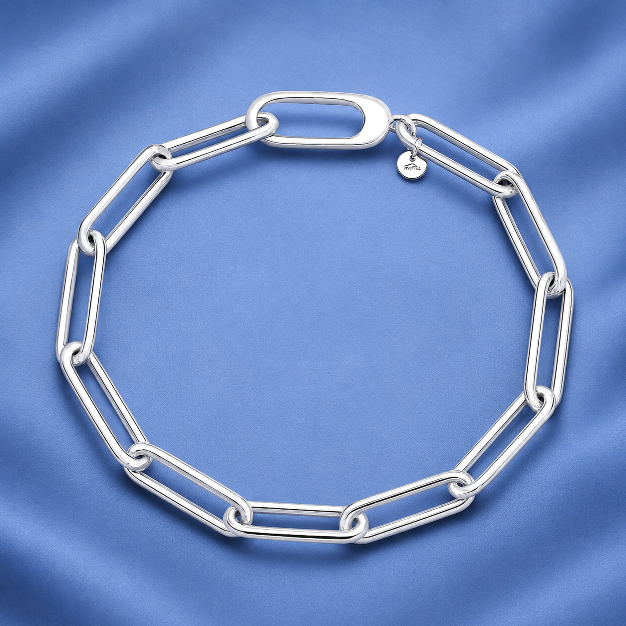 Silver Paperclip Bracelet - 6.3mm