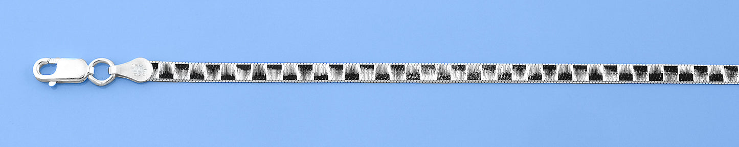 Silver Herringbone Bracelet