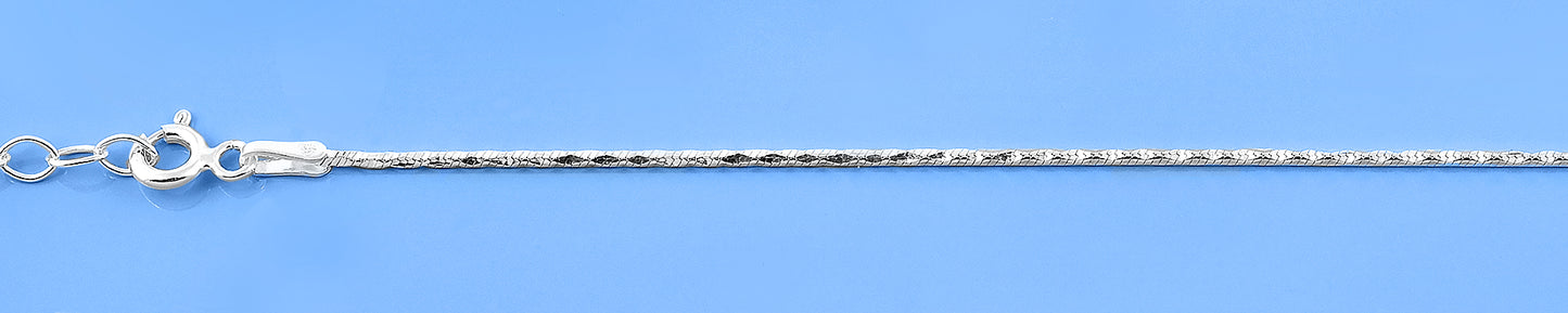 Silver Diamond Cut Bracelet