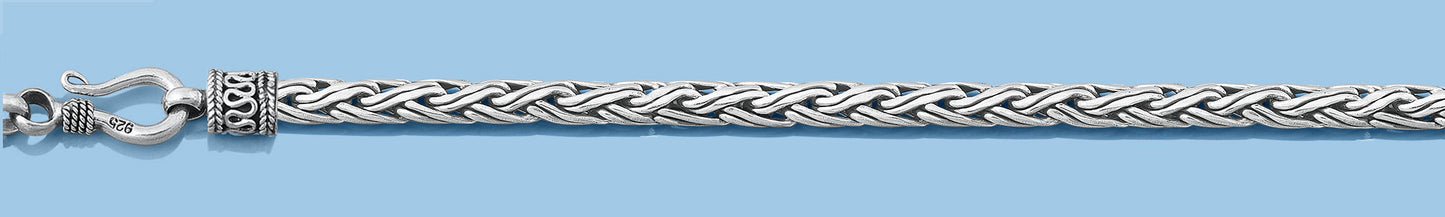 Silver Weave Bali Chain - 3.6 mm