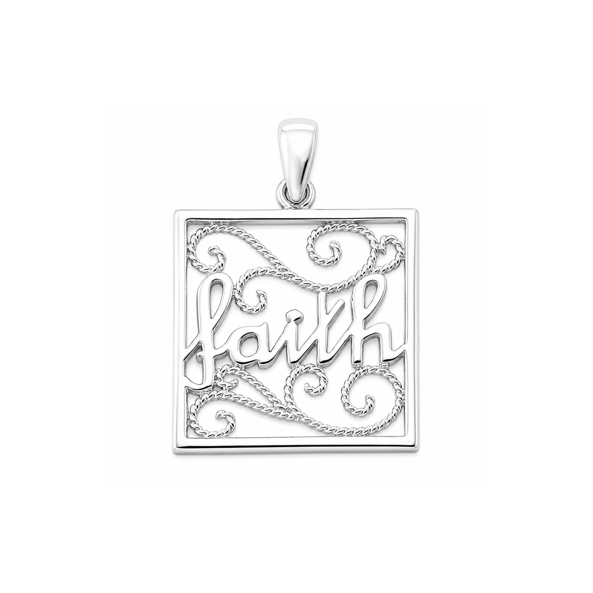 Silver Pendant - Faith