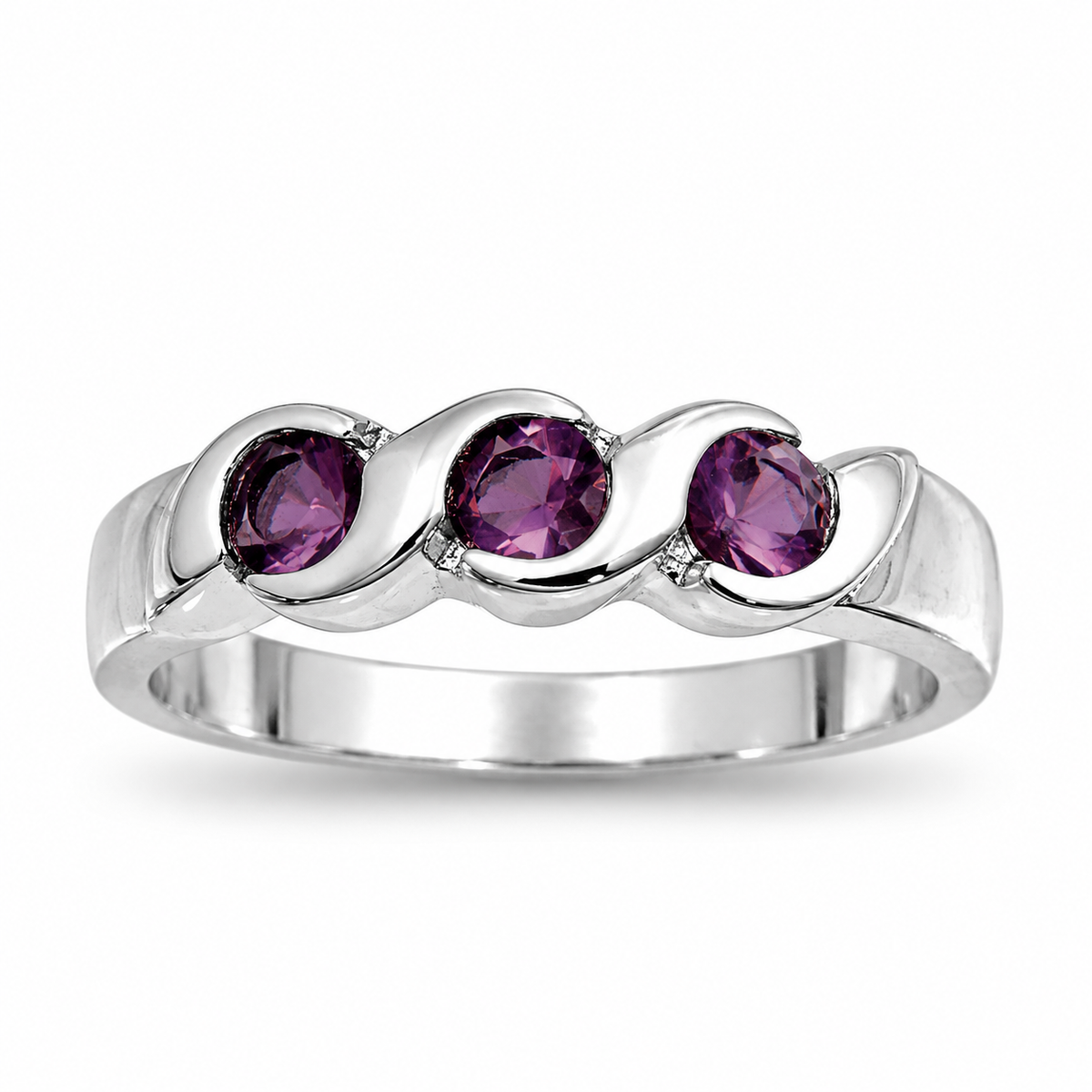 Silver CZ Baby Ring