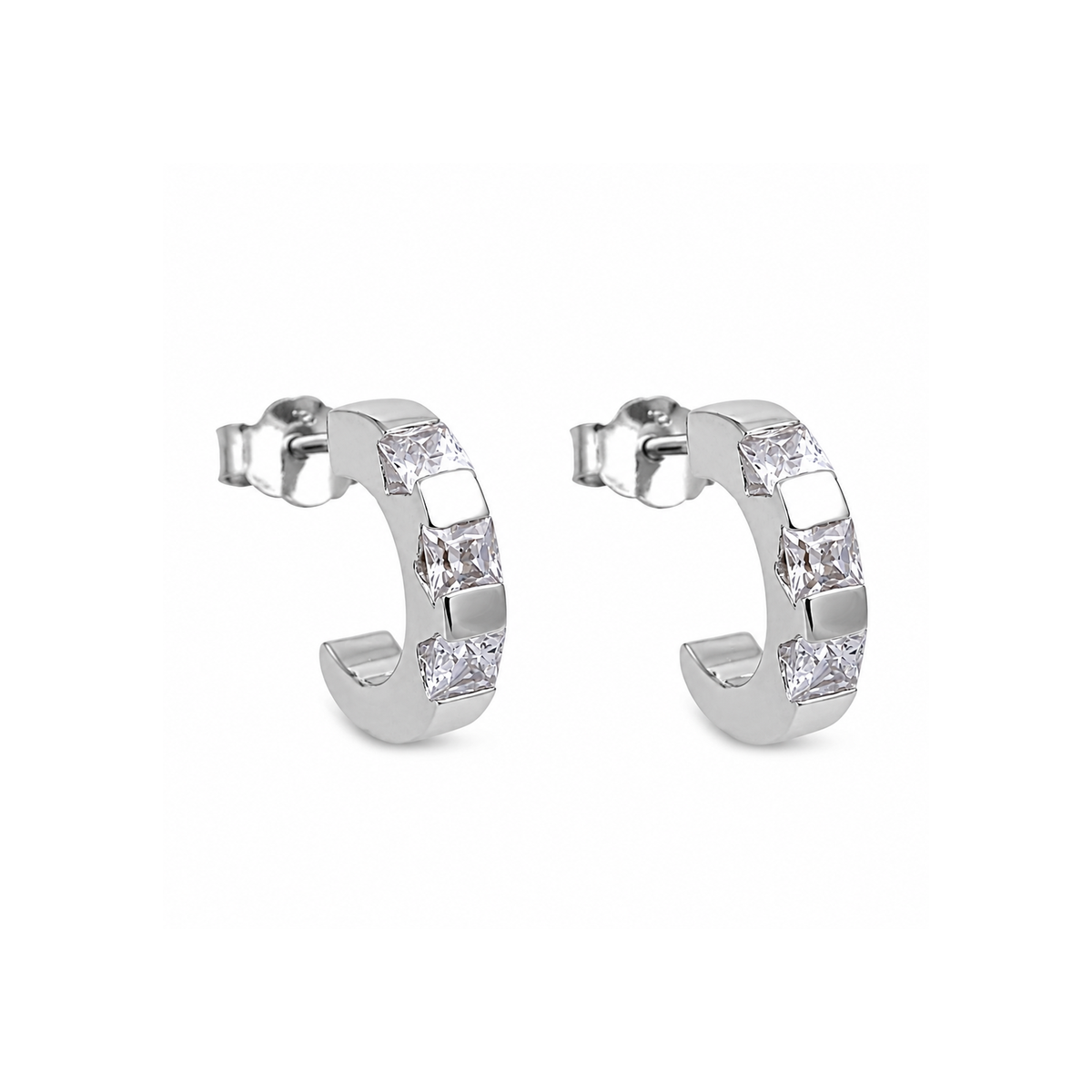 Silver CZ Earrings