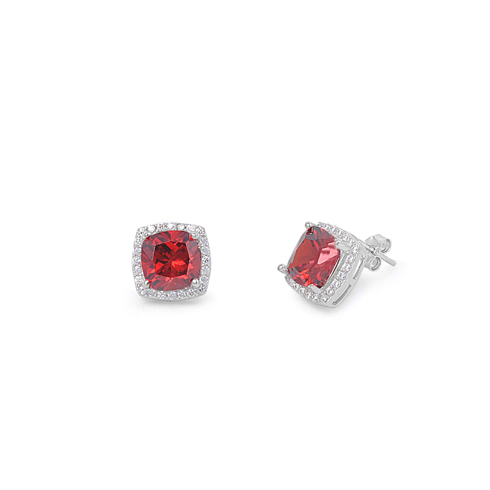 Silver Earrings with CZ