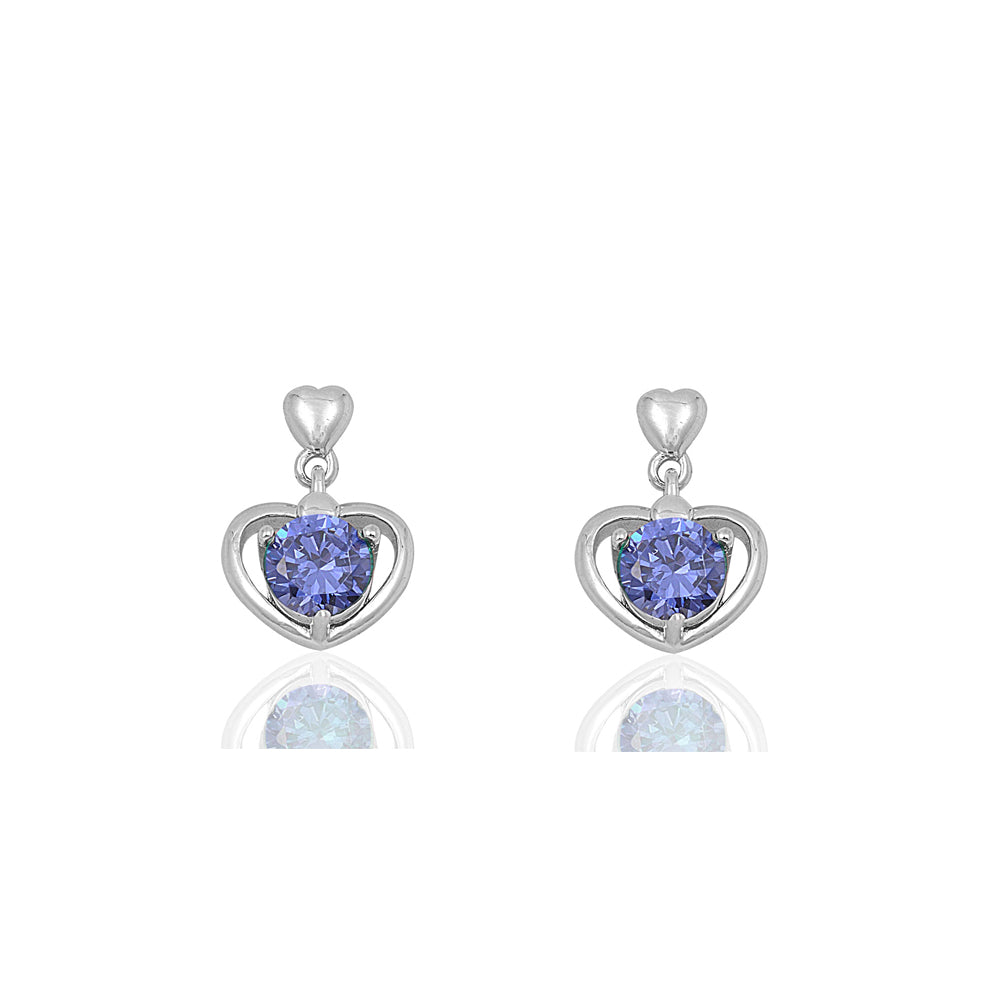 Silver CZ Earring