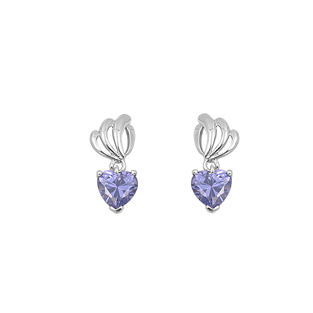 Silver CZ Earring