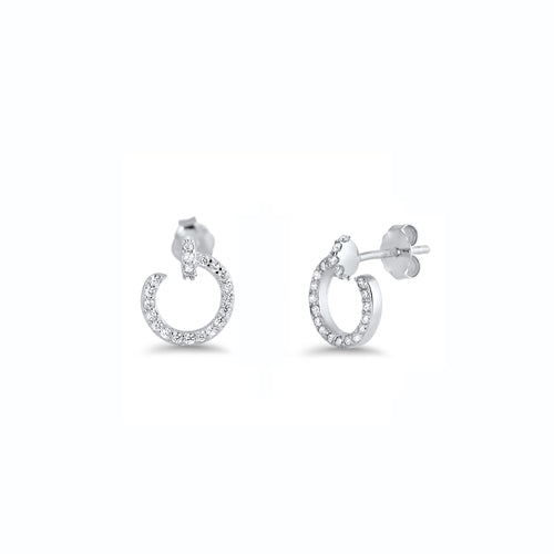 Silver CZ Earring