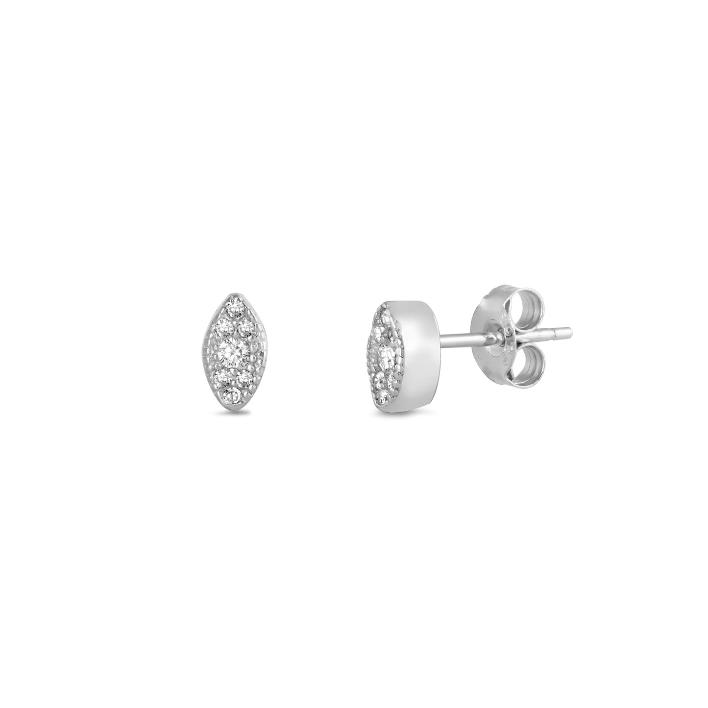 Silver CZ Earring
