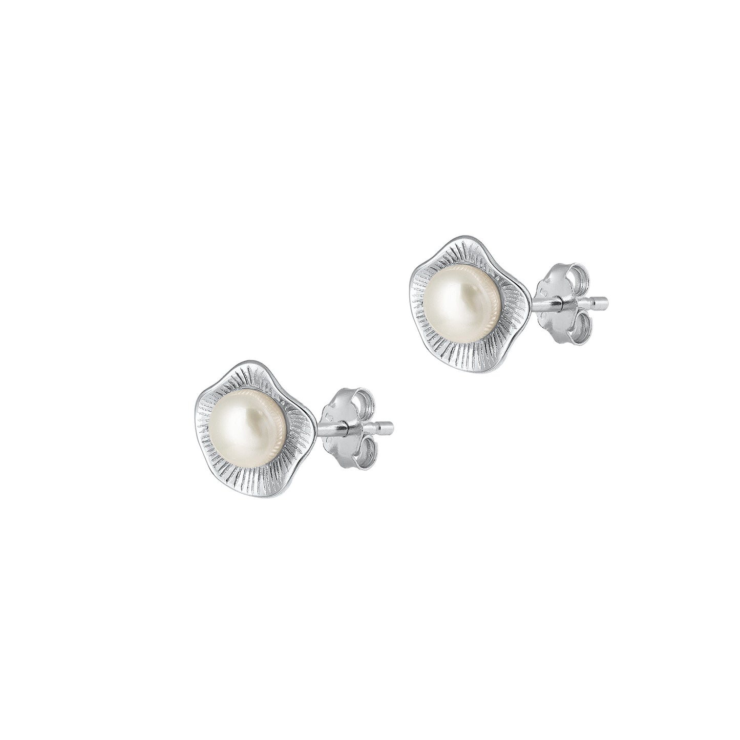 Silver Pearl Earring