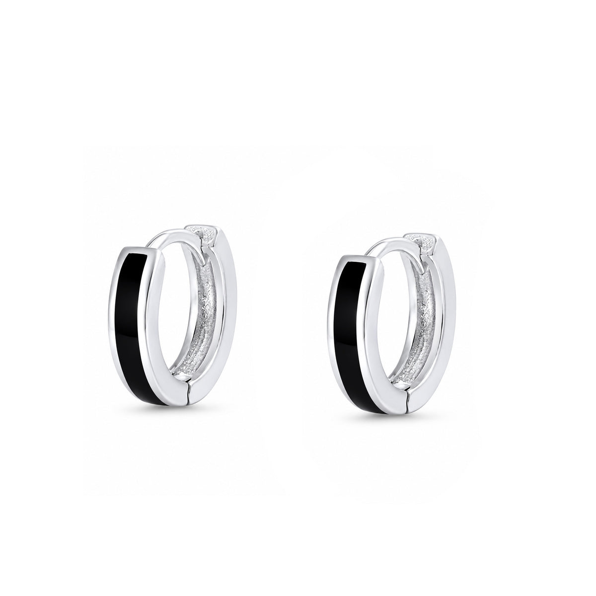 Silver Huggie Earrings