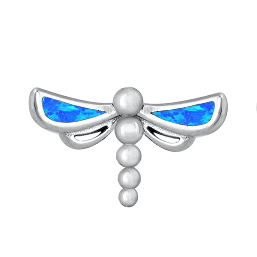 Silver Stud Earrings - Dragonfly