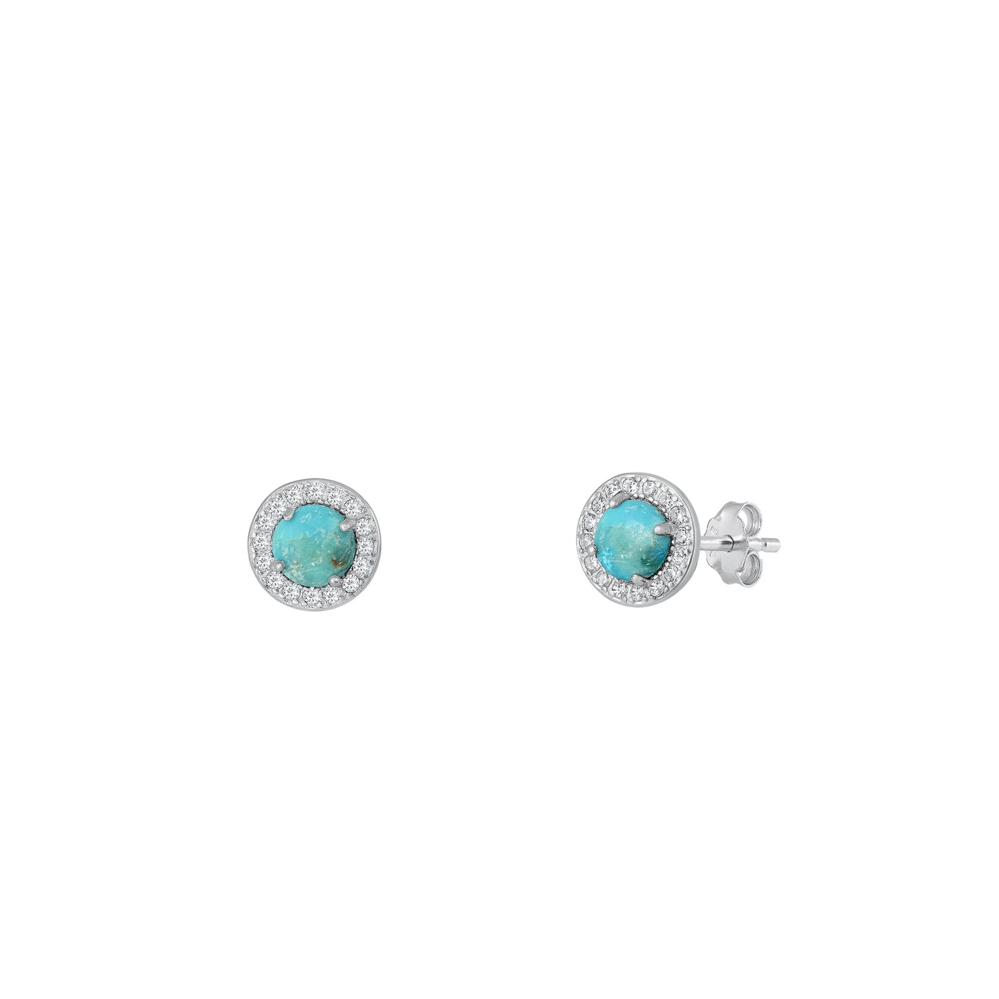 Silver Stone Earring