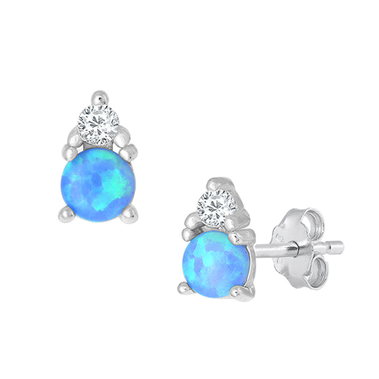 Silver Stone Earring