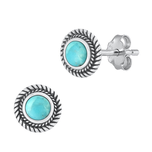 Silver Stone Earrings