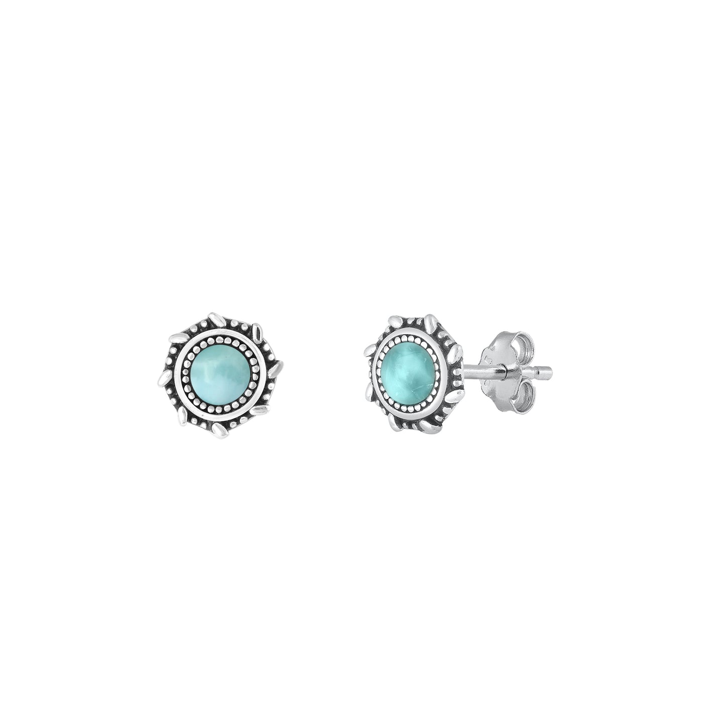 Silver Stone Earrings