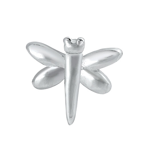 Silver Stud Earrings - Dragonfly