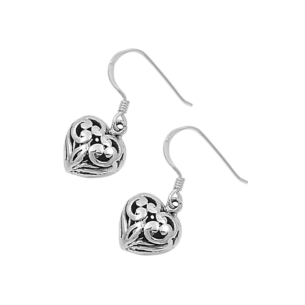 Silver Earrings - Heart