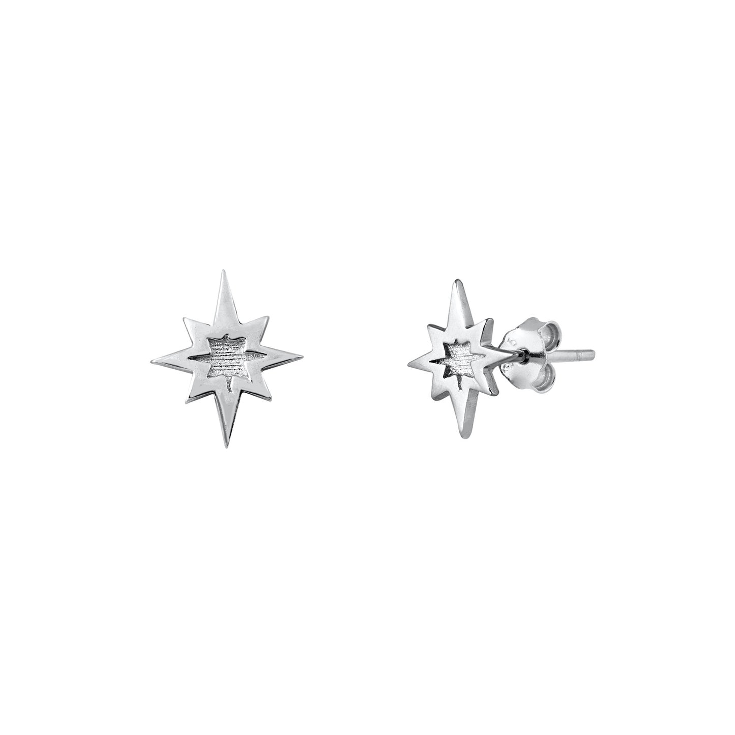 Silver Stud Earrings - Twinkle Star