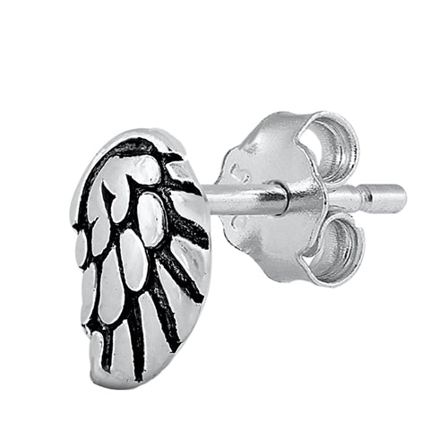 Silver Stud Earrings - Wings