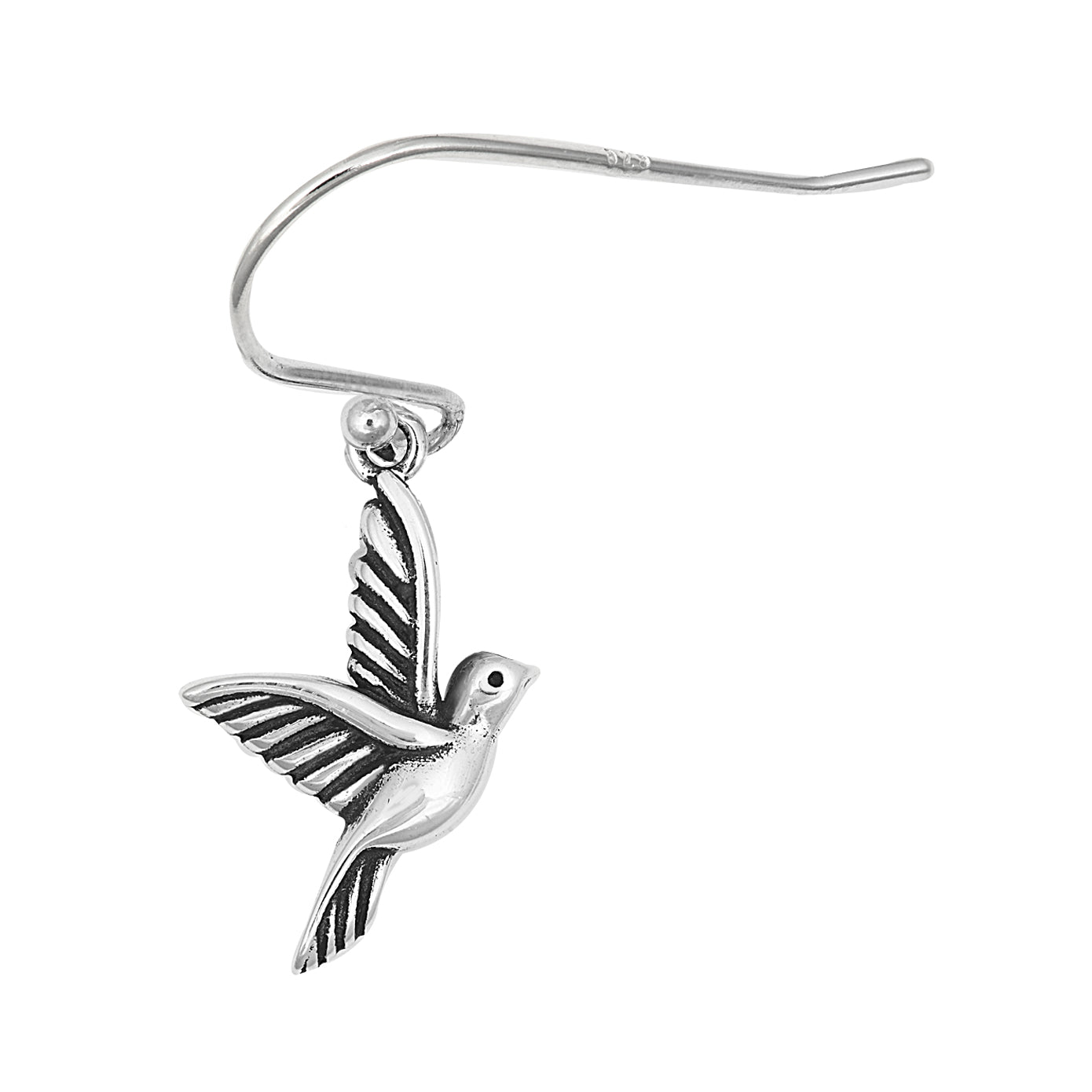 Silver Stud Earrings - Dove
