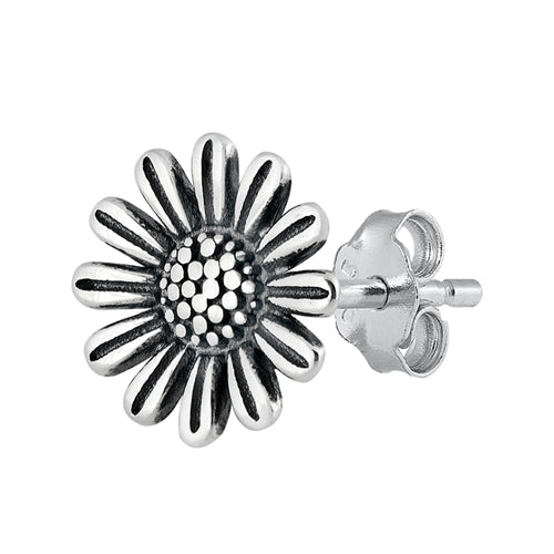 Silver Stud Earrings - Daisy