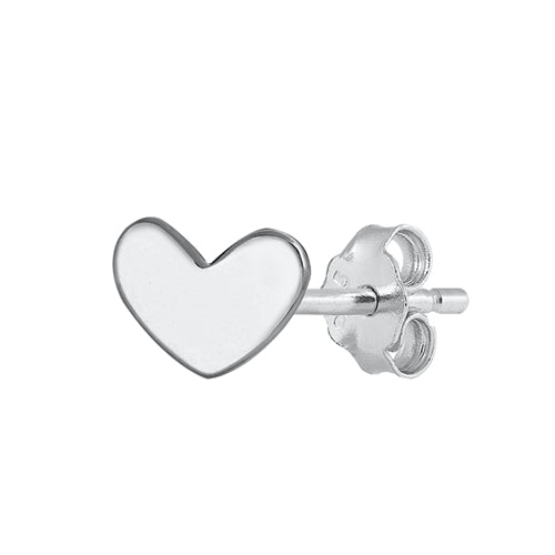 Silver Earrings - Heart